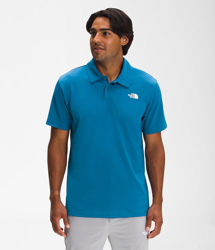 Camiseta The North Face Hombre Azules Wander Polo 04391LNTD